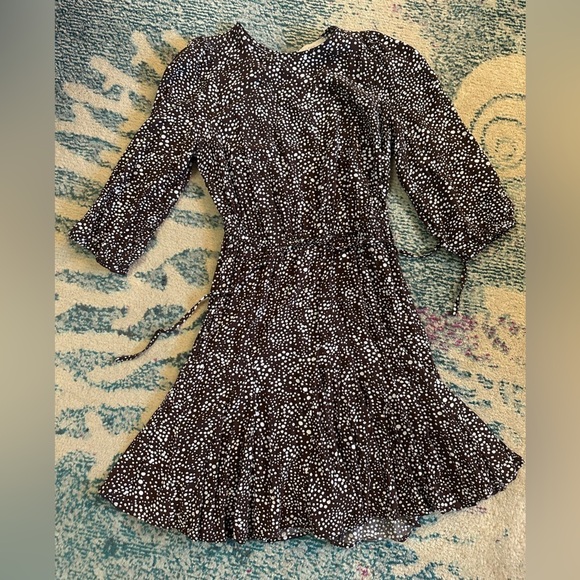 Loft Dotted Godet Mini Flare Dress - Picture 4 of 6